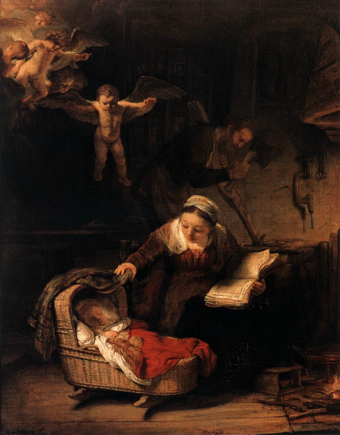 La Sacra Famiglia con angeli - The Hermitage, St. Petersburg